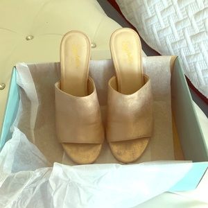 Rose gold slides